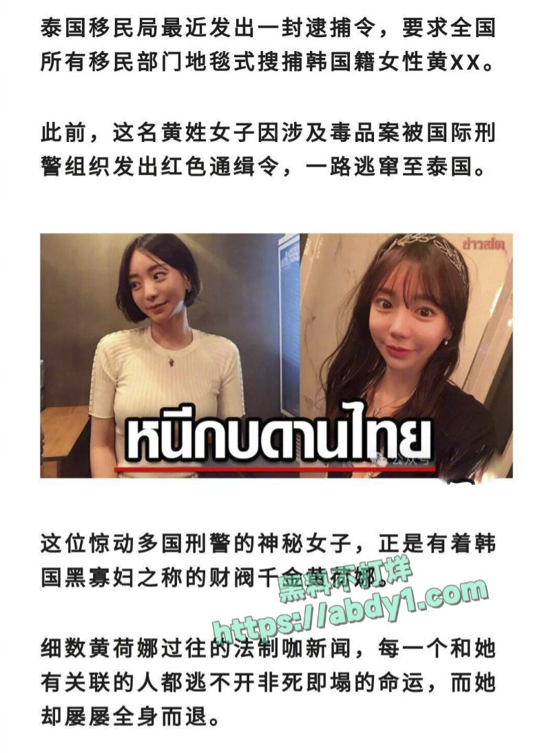 韩国财阀千金黄荷娜再爆丑闻搞电诈被全球通缉 1