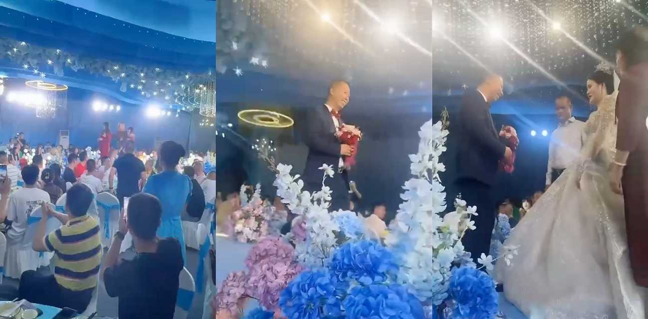 广东还是一夫多妻制？土豪带着大小两个老婆 在儿子婚礼现场 公然亮相出席