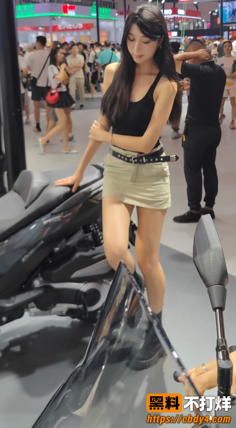 摩托车展上的性感外国车模 7