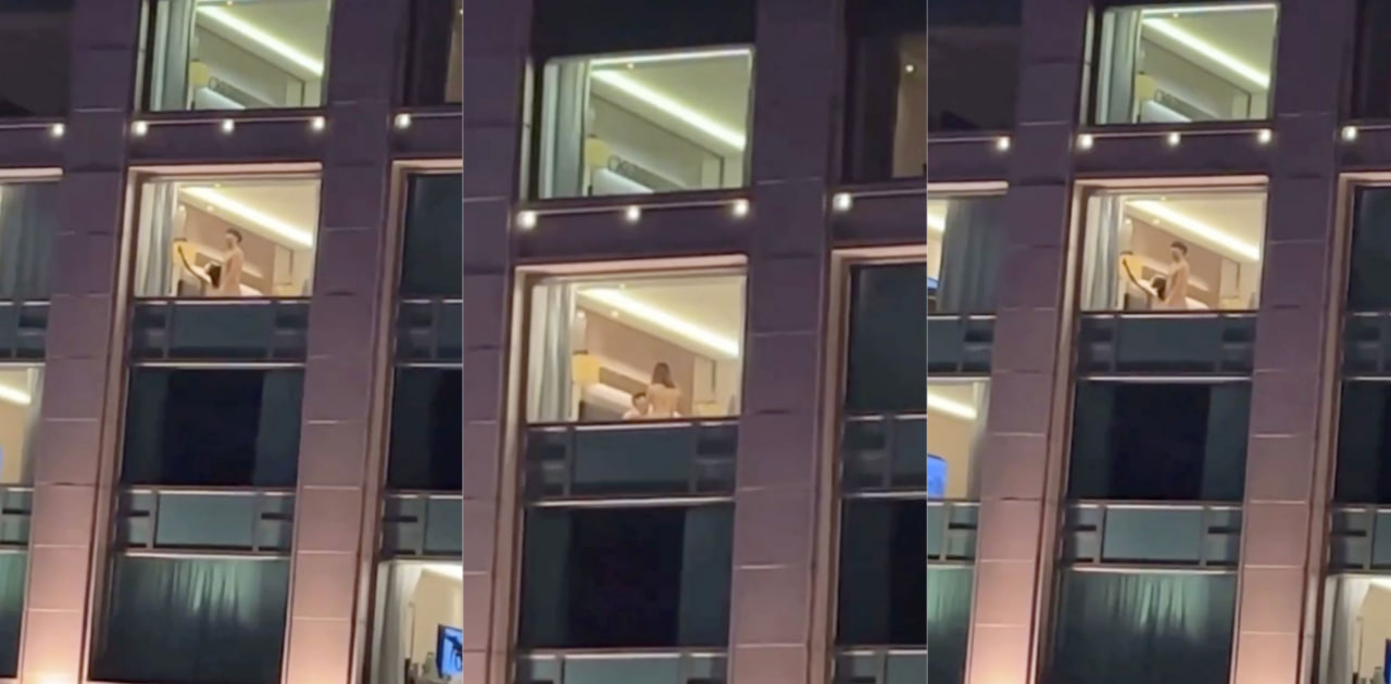 香港男女酒店啪啪做爱不关窗帘，港女街头拍片性爱高潮不关窗帘疑似故意为之～