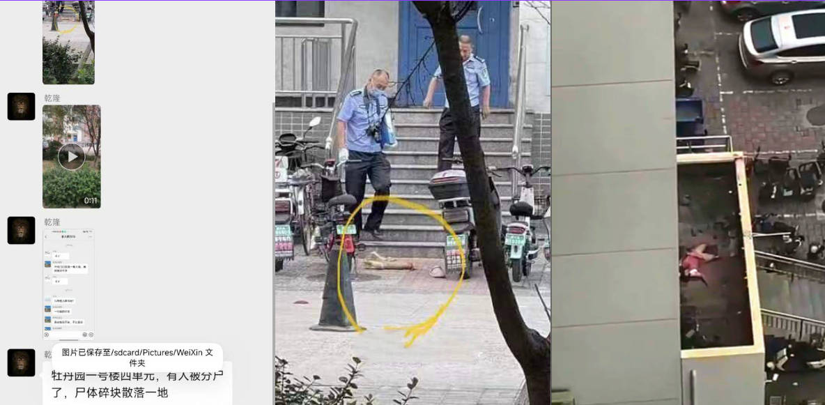 网传牡丹园北小区发生分尸案,大量尸块从楼上往下丢!