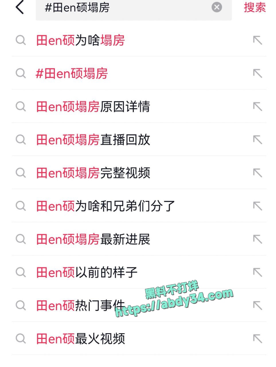 抖音网红田en硕塌房 1