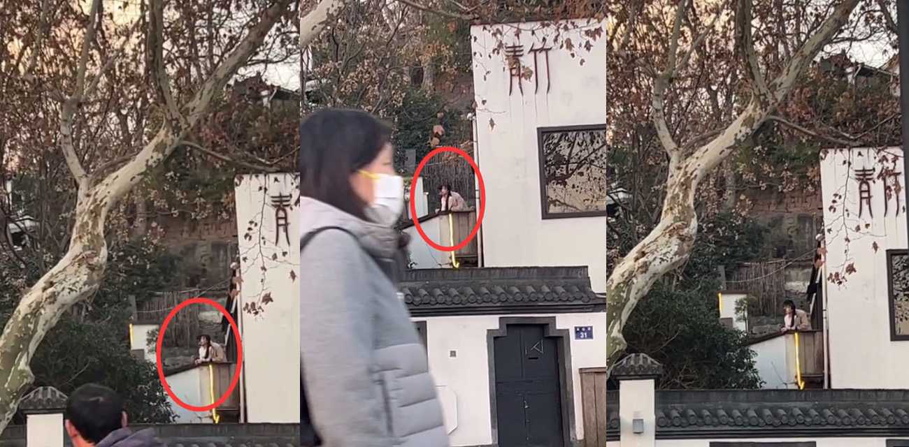 西湖断桥残雪旁青竹情侣露台操逼事件 户外露出寻刺激被偷拍全网疯传