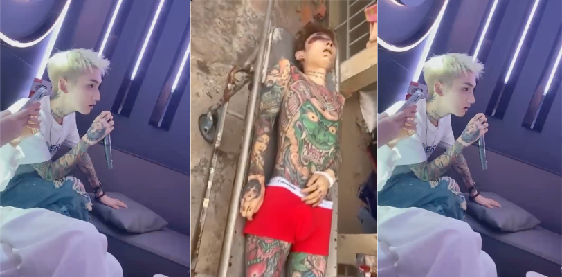 成都男模日客人 被客人老公直接打死 脑袋上开了个洞 这身通体纹身跟着他可是真受了委屈！