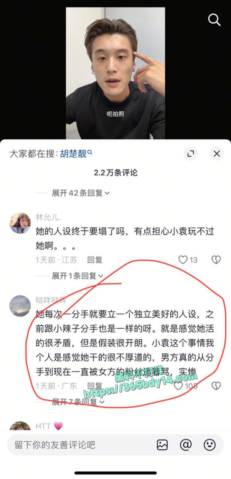 胡楚靓网曝男友小袁出轨D 5