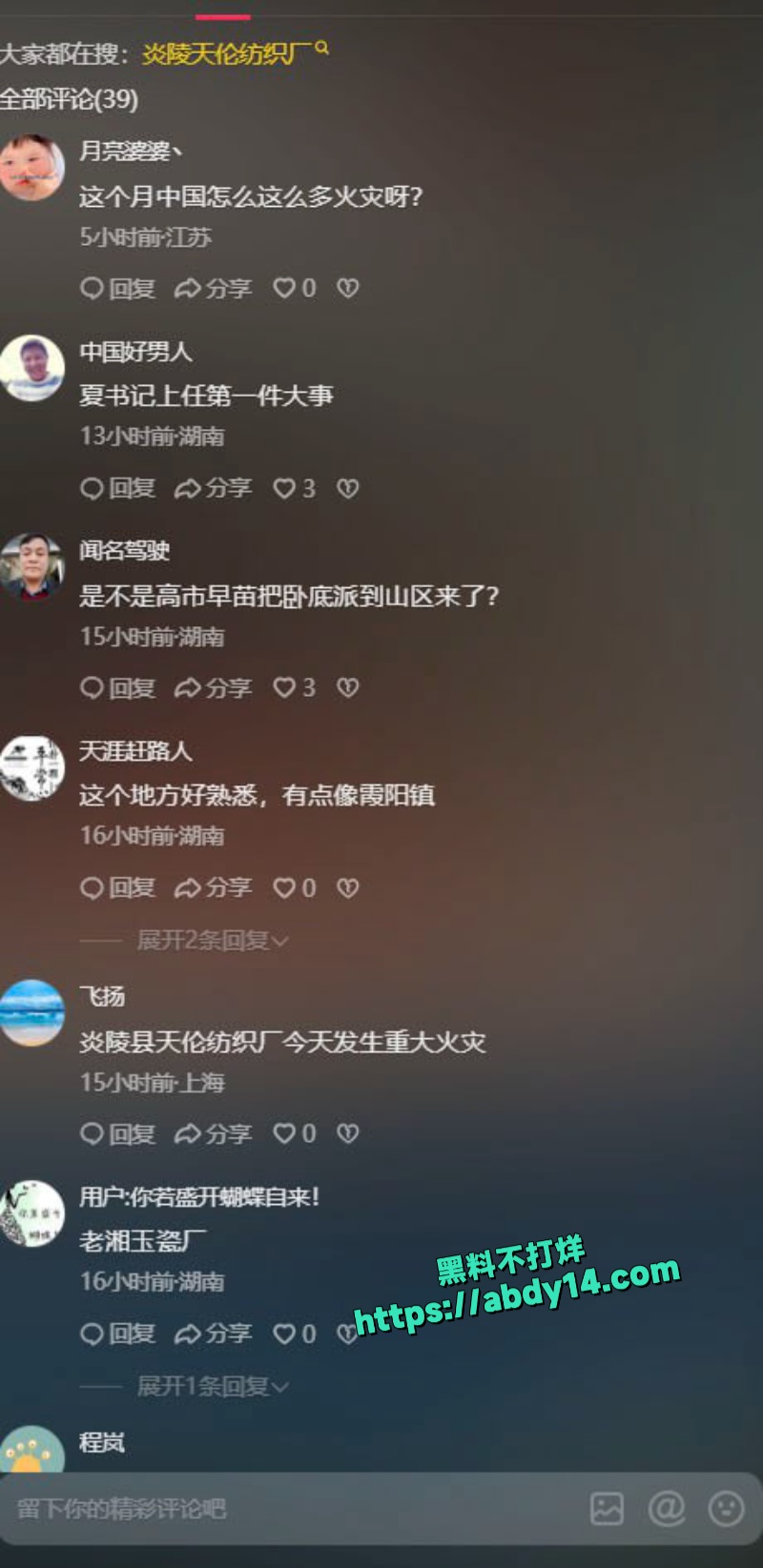 湖南株洲炎陵县工业园突发大火 2