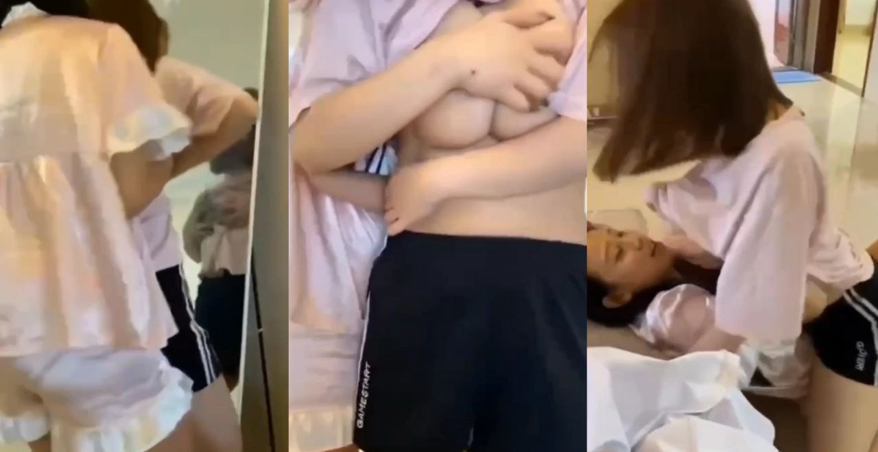防火防盗防闺蜜系列 闺蜜玩闹奶子全给人看见啦 模拟性交后入女上位骑乘太刺激！