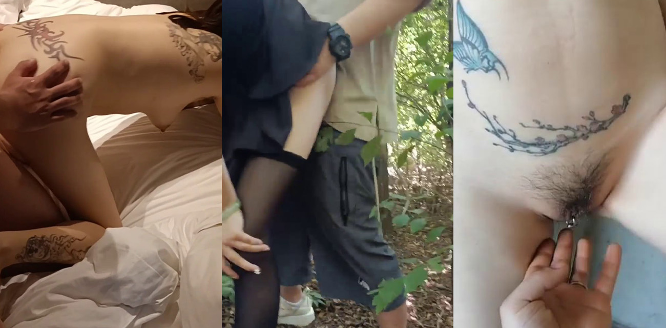沈阳夫妻户外露出 母狗黑丝巨乳肥臀乳环纹身 十足精神小妹 露出调教3P群P野外做爱