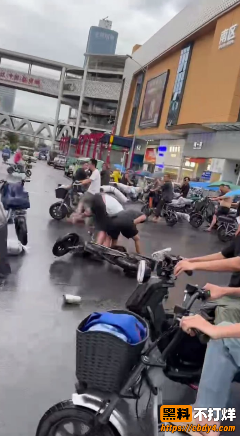 两男子雨天街头打架事件 3