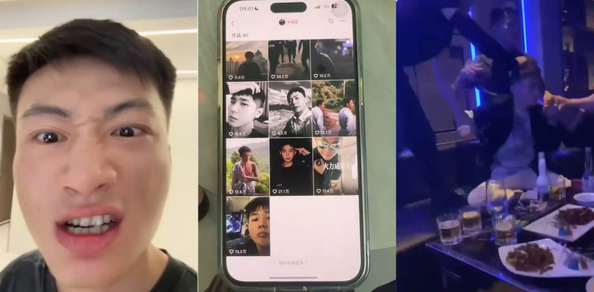 抖音网红王天缘青岛砸车，以一敌三事件持续升级！王天缘录制视频声称找斩虎陪葬！