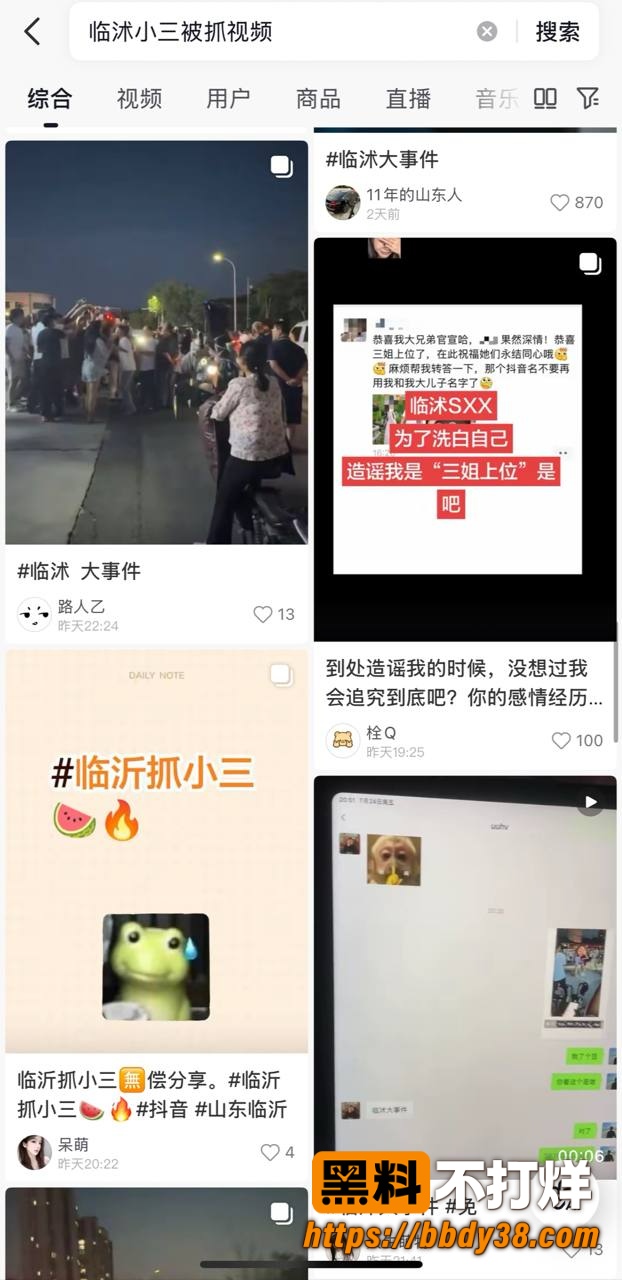 临沂临沭街头抓小三2