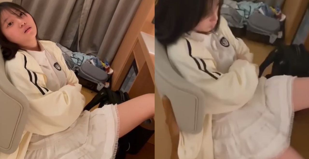 JK嫩妹出来卖 说好3800块钱搞3次 搞了一次就想跑 还威胁对方她未满14岁
