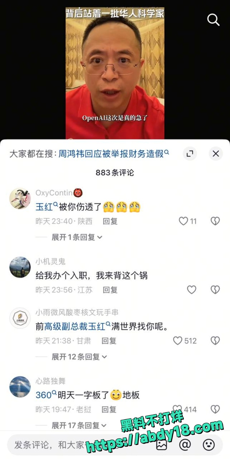 玉红指控周鸿祎假账几十亿4