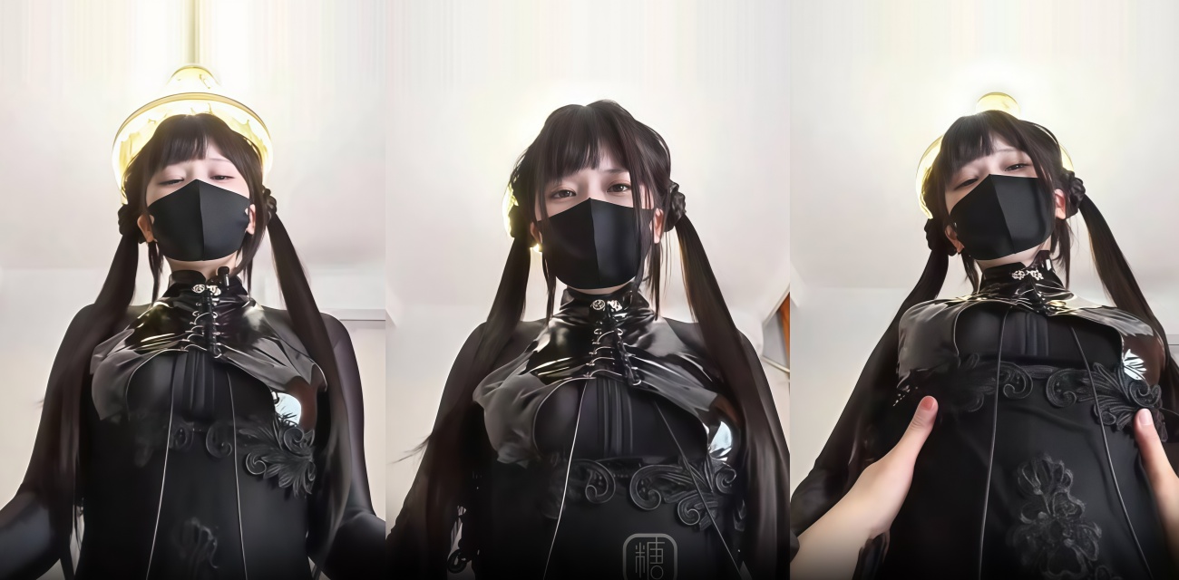 小悠YO双马尾被抓着后入 骚女漆皮紧身衣 蜜穴紧咬肉棒流白浆 太会夹