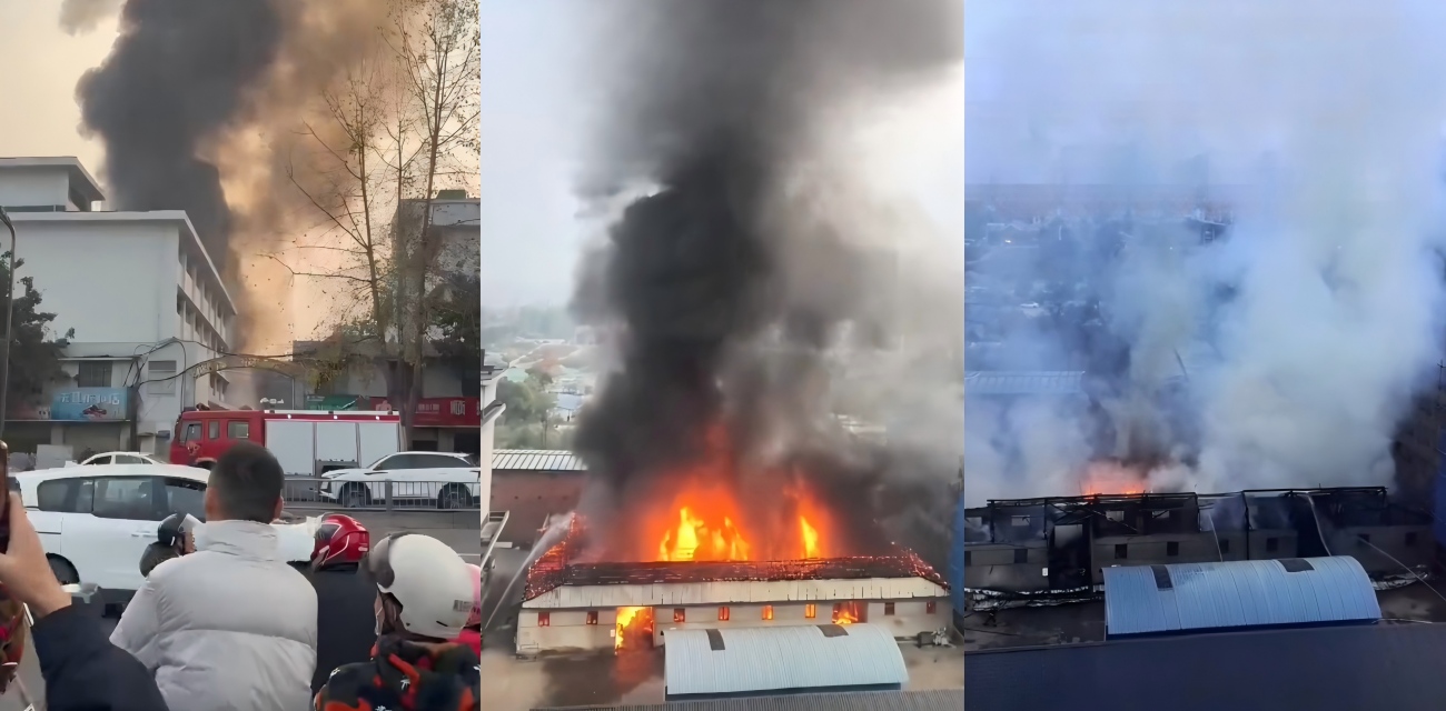 成都八里庄地铁站2号口突发大火 浓烟吞没整条街 现场能见度不足5米 触目惊心