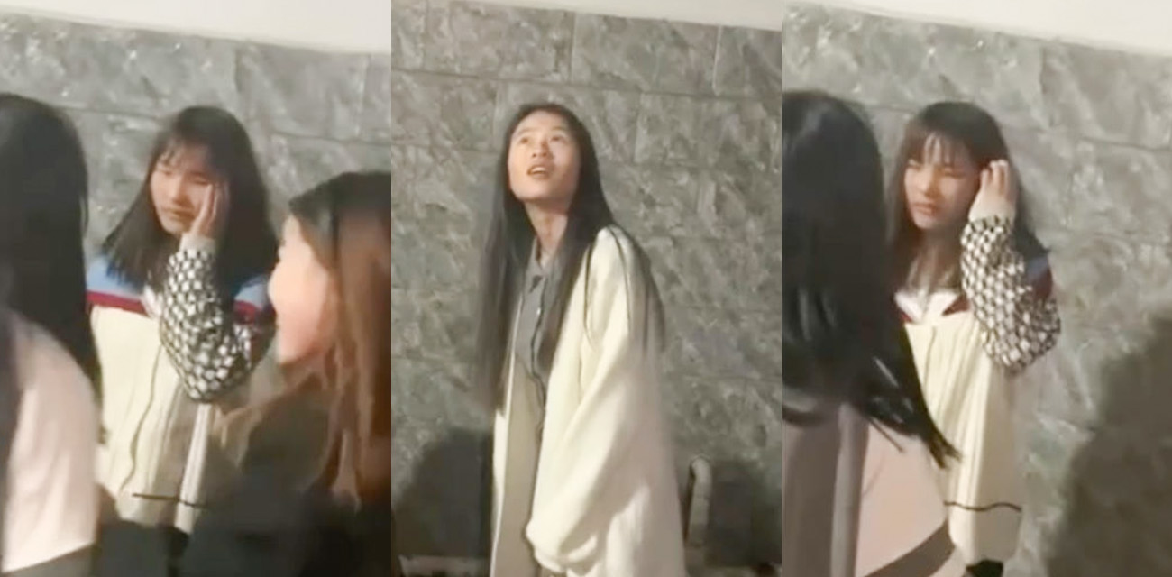 河南小妹被精神小妹围殴霸凌 耳光打得啪啪作响 小妹被打得两眼无神