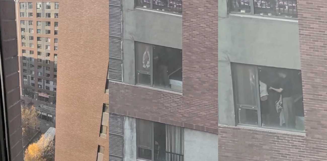 情侣家中玩捆绑鞭打SM调教 热心邻居认为是家暴报警 警察叔叔到场后感觉心好累