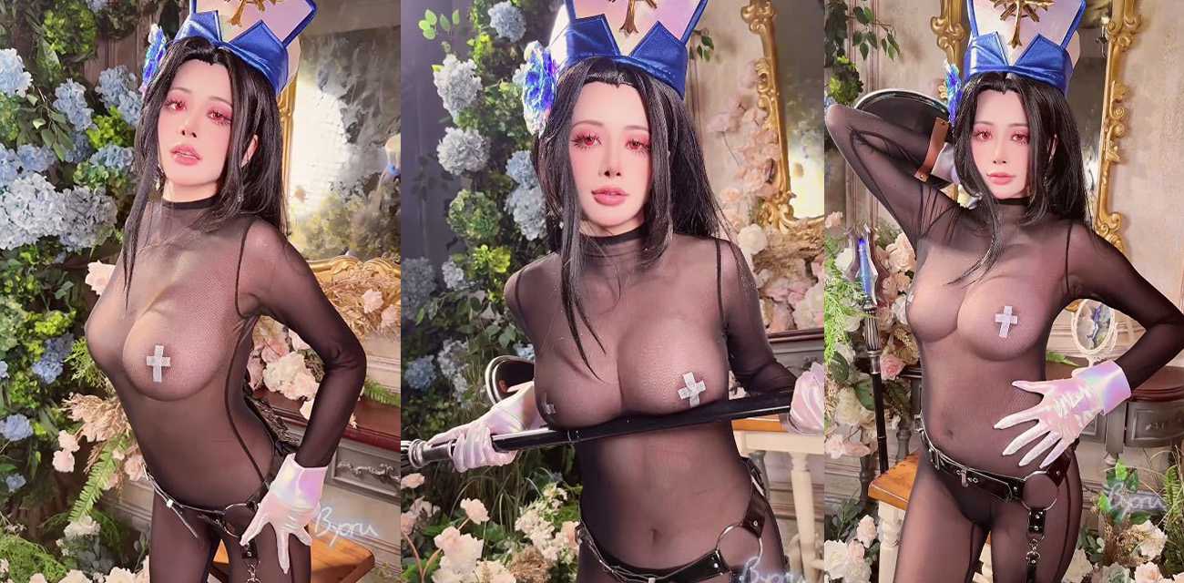 COS圈人气福利姬 Byoru 最新作品 COS梅登冰玫瑰写真视频流出 超顶魔鬼身材极限诱惑榨精