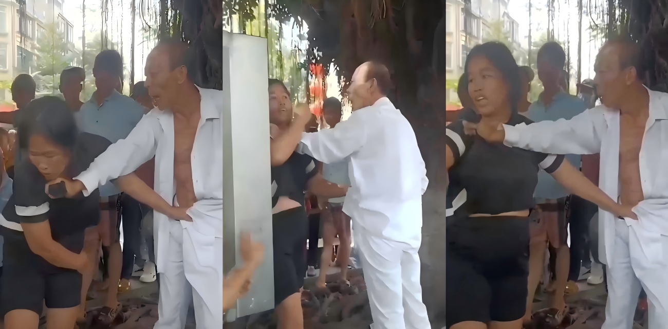 广东徐闻公园爆发冲突 老色鬼大战黑逼少妇 老人20元嫖资逃跑被抓现行