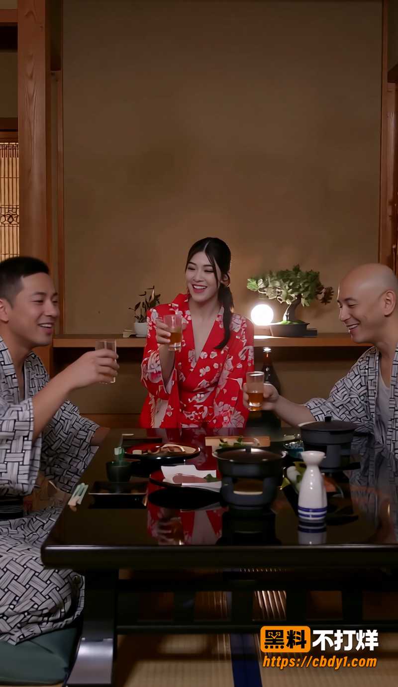 张婧仪穿和服变人体寿司9