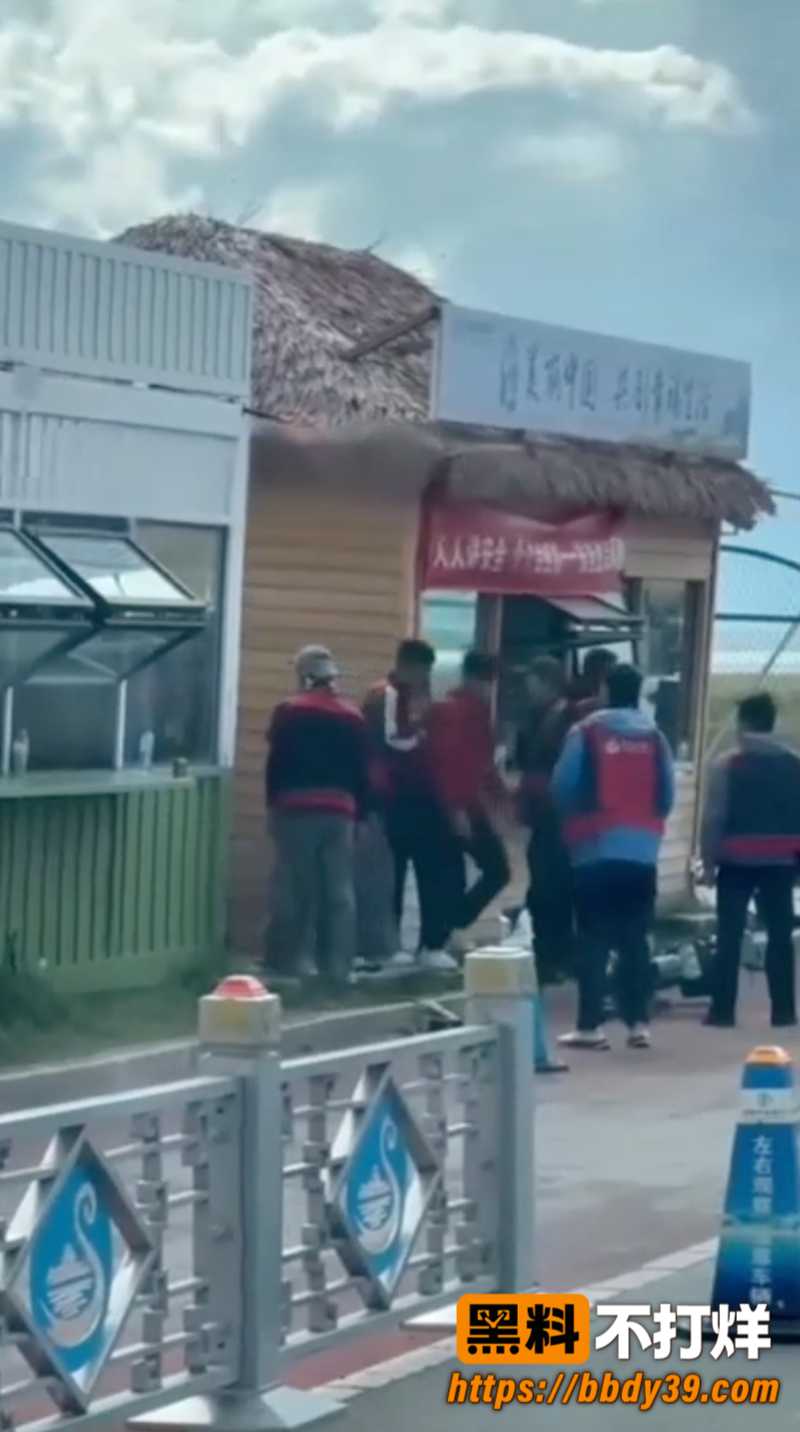 新疆赛里木湖景区工作人员围殴旅游车司机 7人被带走 现场混乱引发热议