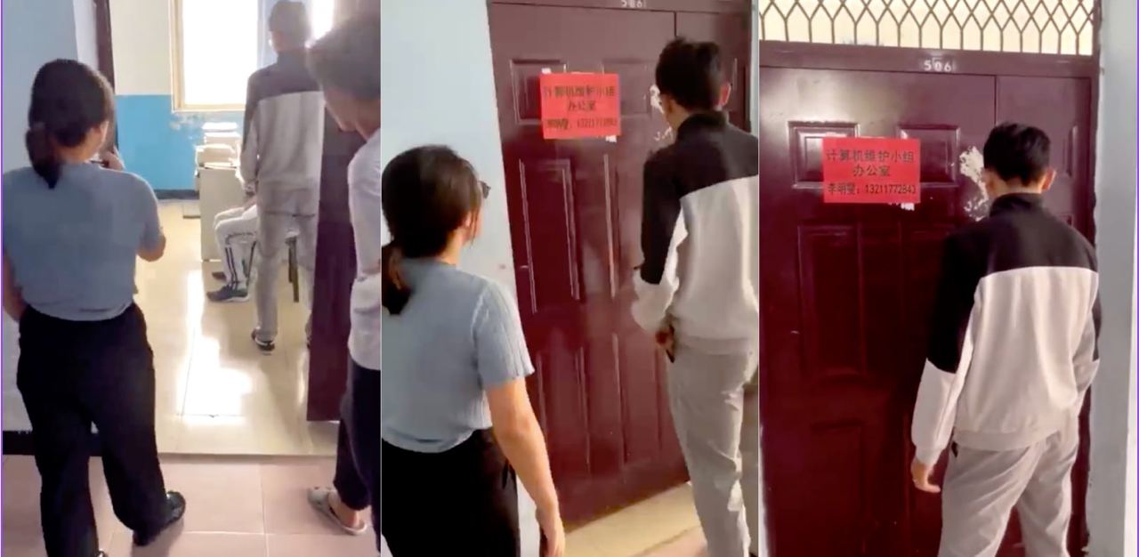 尴尬上天了！大学生教室做爱被当场抓包！拍摄视频遭流出！