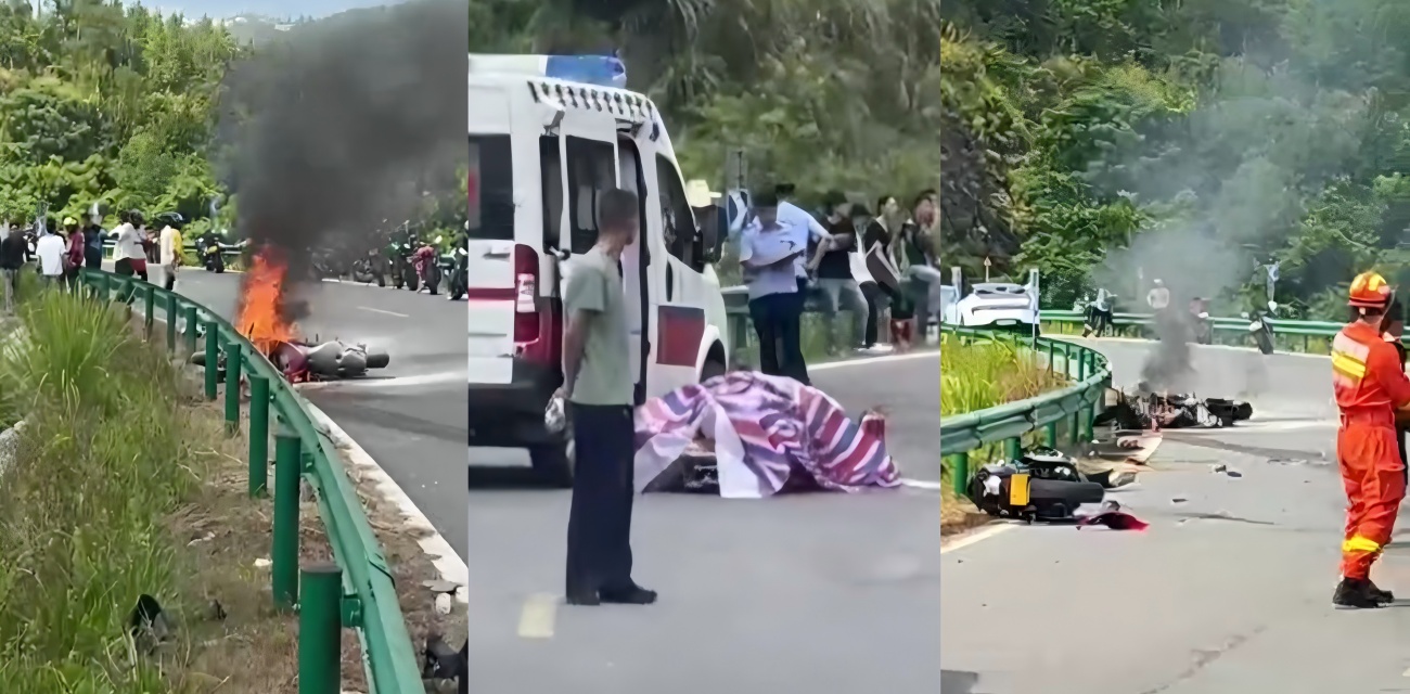 抖音网红项少林鹏450车祸走了 V4S2025烧成灰 跑山爽归爽 命得放第一
