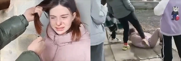 国外霸凌事件 残酷资本经济下 贫穷人毫无尊严 烧头发 脸被打肿浑身是伤 惨 真惨