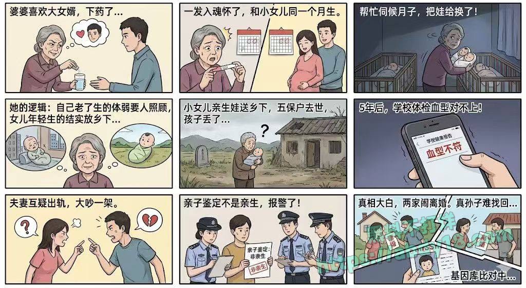 广东江门惊天丑闻丈母娘下药迷奸女婿怀孕