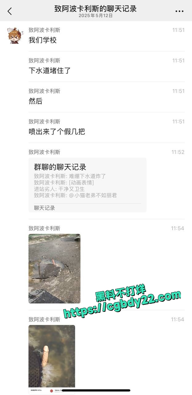 学校下水道堵住了 喷出来个假鸡巴2