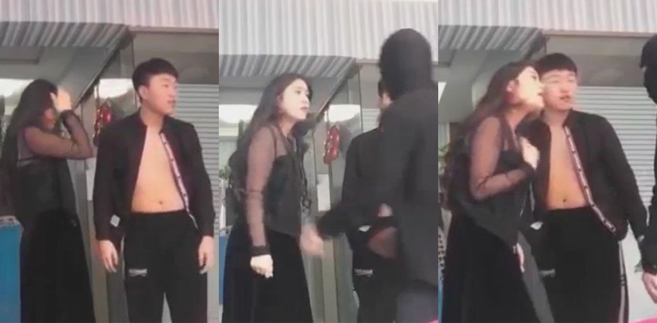 高能捉奸现场 原配丈夫反被骚妻羞辱 你舔我的逼里面有他的精液