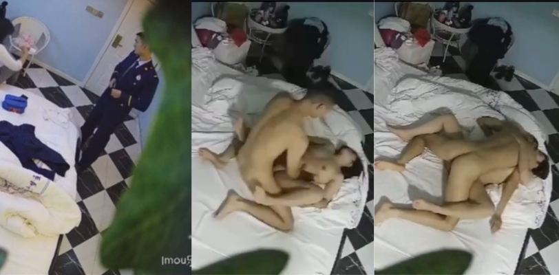 酒店偷拍系列 消防小哥哥大战巨乳嫩妹女友 果然当兵的身体素质就是猛