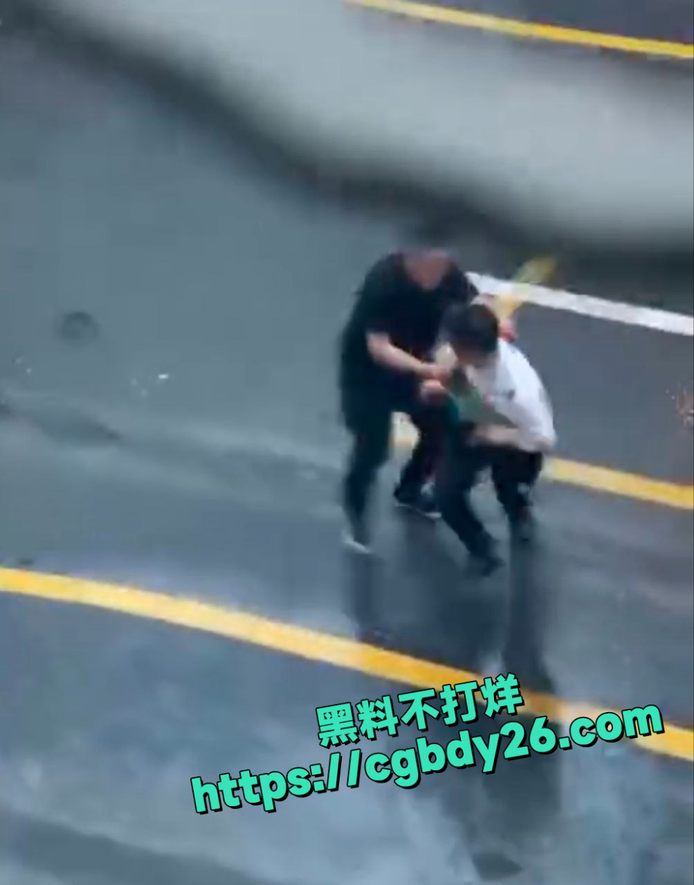 两男子街上互砍2