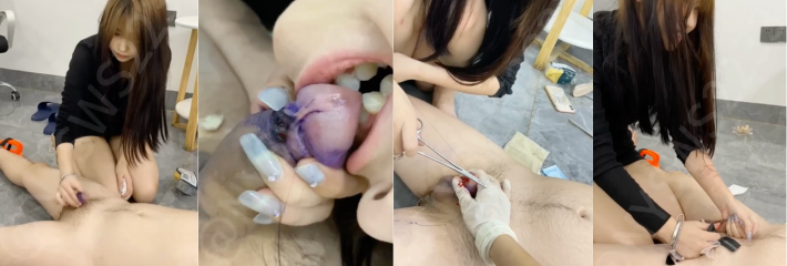 重口虐鸡视频胆小勿入！俩富婆差点把鸡巴玩废！这么给玩富婆玩一次给五万你能接受吗？