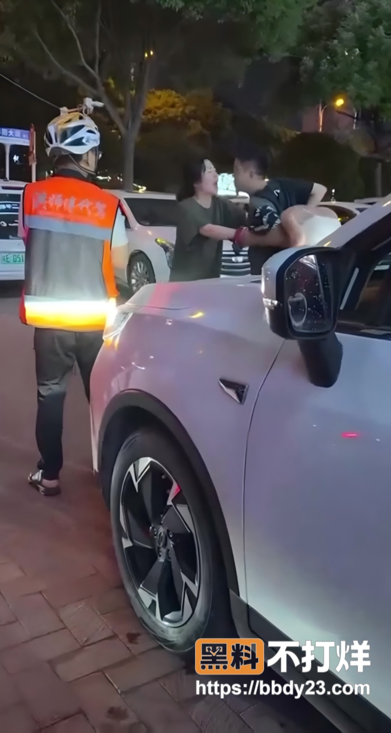 邵阳原配抓小三白色裙子街头抓小三7