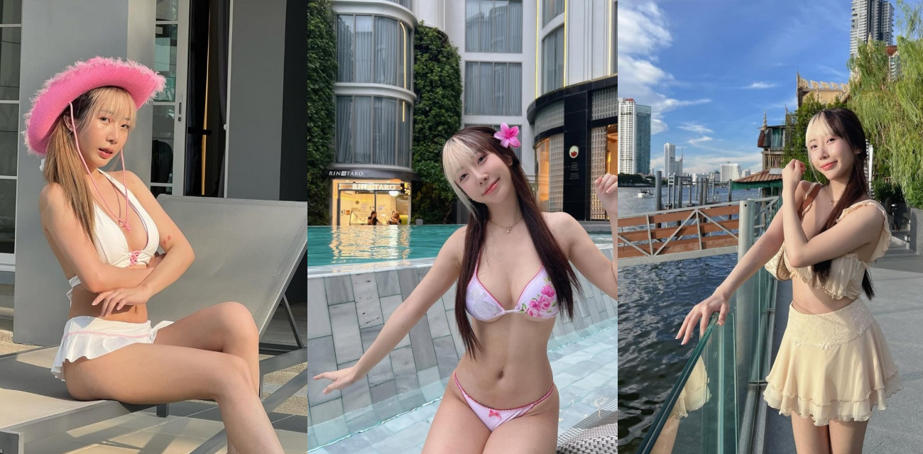 在社交媒体上坐拥77万粉丝的极品高颜值齐刘海金发泰国网美 与男友自拍的露脸口交视频和露脸做爱视频被曝光