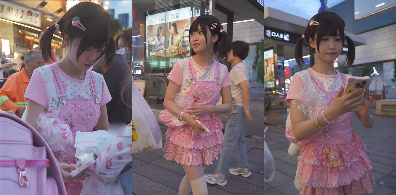 街拍抄底 三姐妹逛街 透明丝袜蕾丝内裤外纯内骚 低角度跟拍臀部清晰