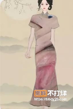 抖音旗袍万福图19
