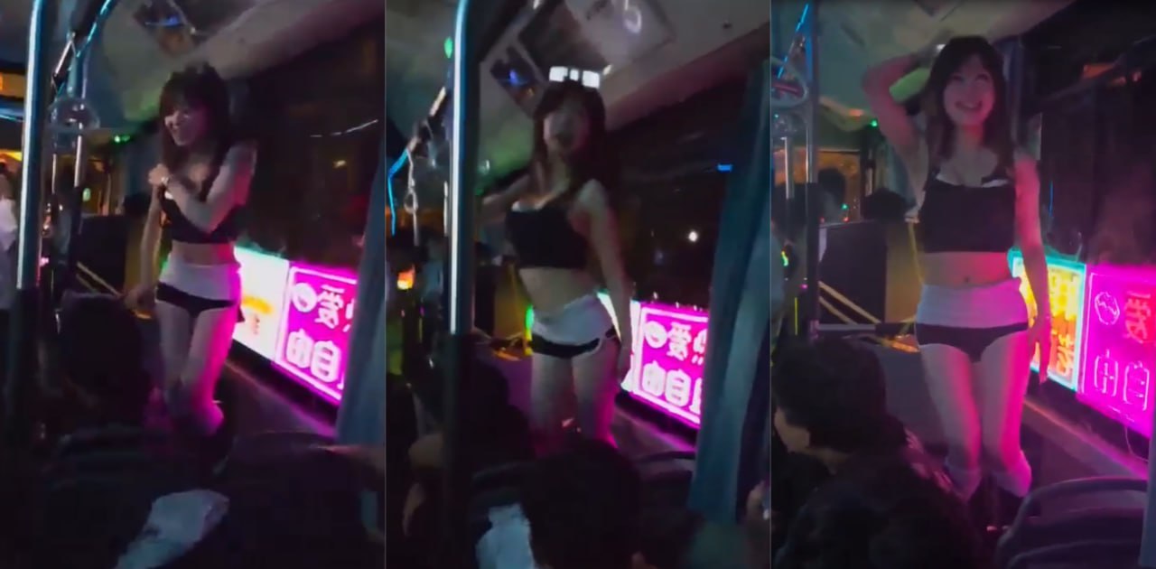 合肥新出 “蹦迪巴士”招手即停 还有女舞郎跳性感舞蹈 就问你C不City ？
