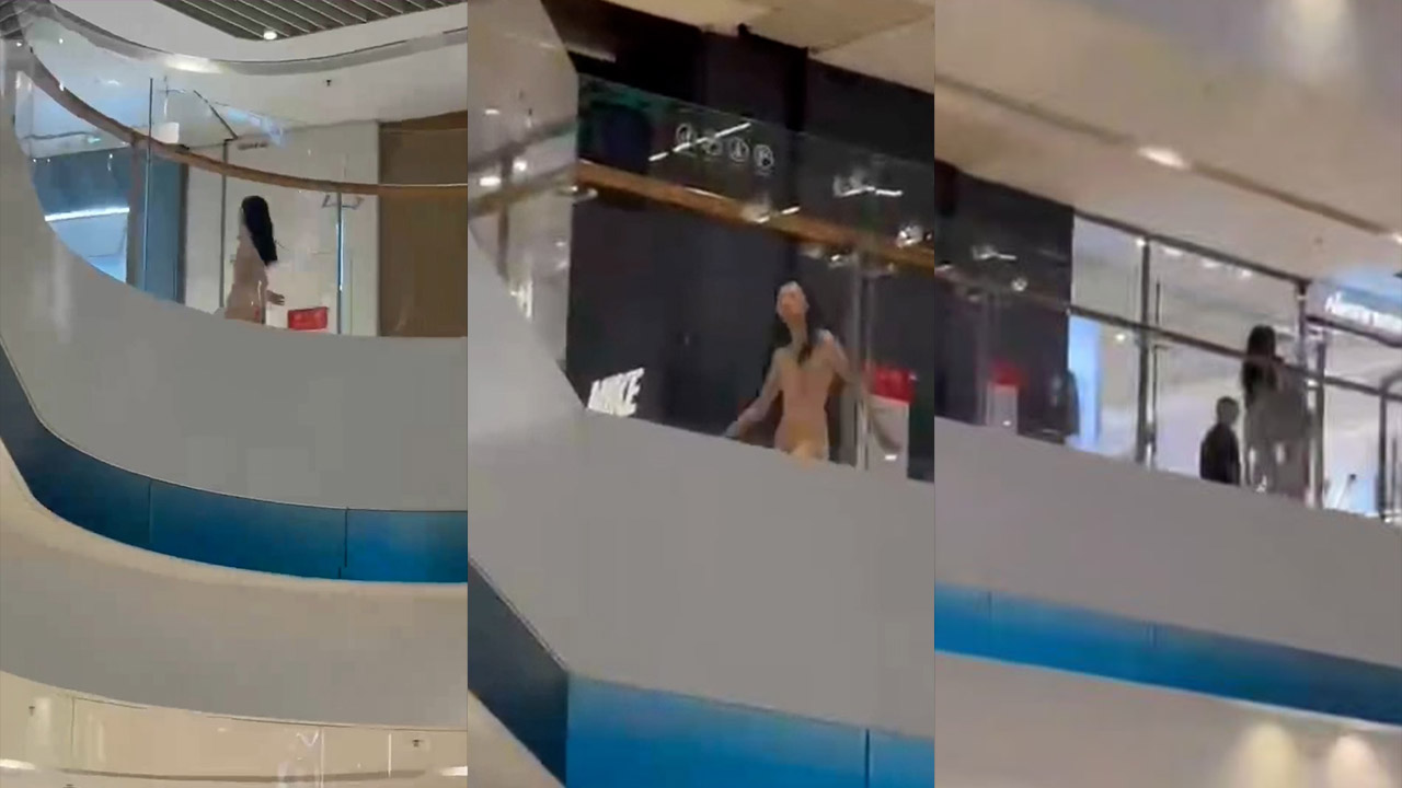 抖音热瓜苏州中心裸奔 没啥好看的离得太远 近距离镜头还没发现 集美不知道受什么刺激了