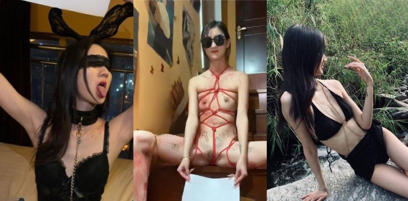 推特高颜值户外博主 太子妃 SM调教露出 项圈狗链爬行掰穴羞辱母狗玩法