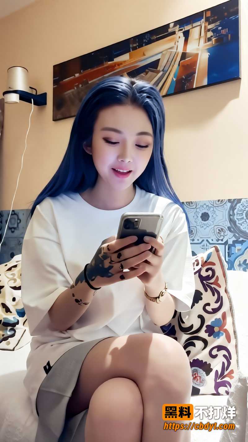 蓝发妹子在卧室被壮汉顶得起伏1