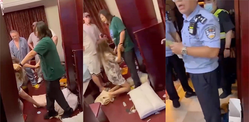 抓奸现场实录 我的丈夫和我的亲侄媳妇一起乱伦！我不活啦！
