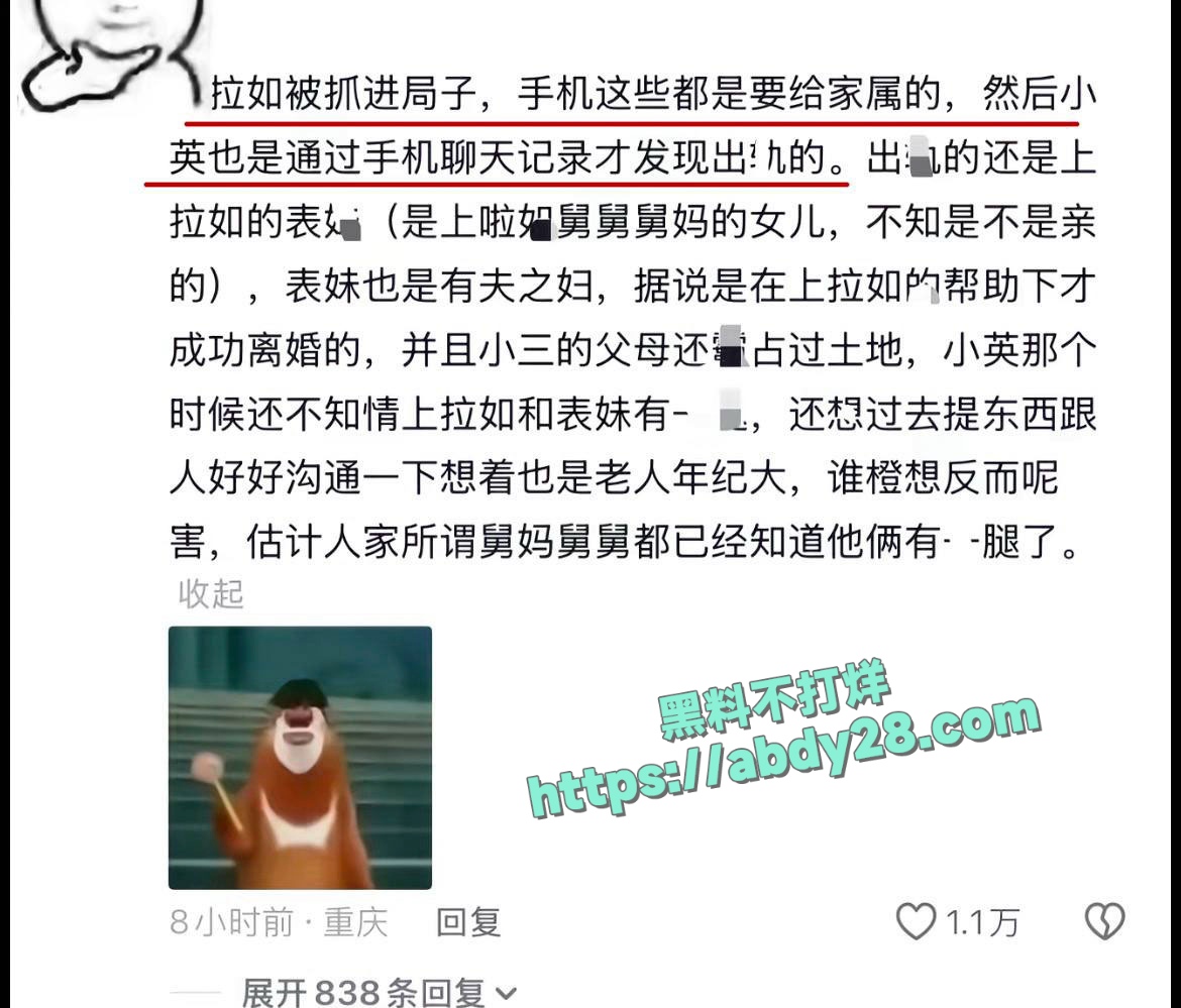 抖音网红小英曝老公上拉如出轨表妹 7
