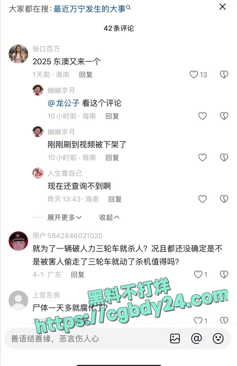 海南万宁杀人案凶手落网4