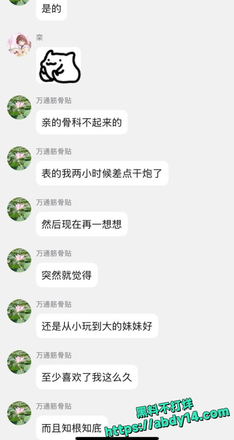 晨晨狂爆群内不雅聊天记录1