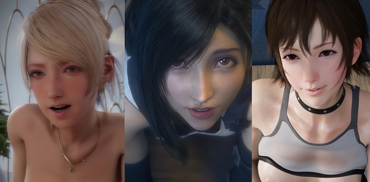 最终幻想的经典女主们 被大神用3D建模的方法创造在片里 个个媚眼如丝动作超真实 粉丝有福啦