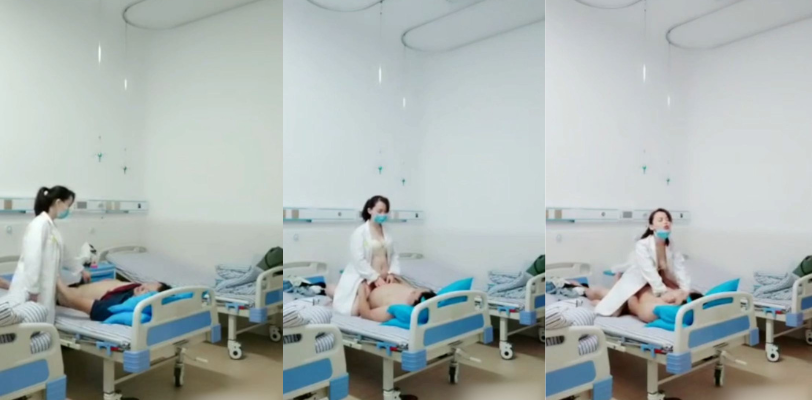 甘肃天水武山人民医院 淫荡女医生下海 和病人在病床上操逼 骑乘位无套插入