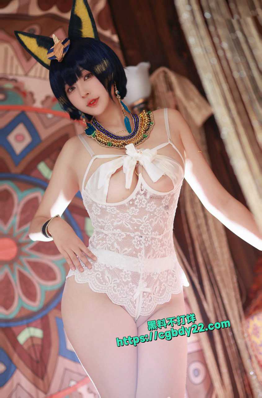 抖音热卖网红樱梨梨大尺度cosplay埃及猫 15