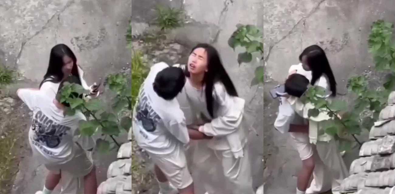 广州职业学院情侣户外激情 妹子被男友抠的高潮腿软 楼上偷拍视角记录高能瞬间 这表情一看就爽翻了